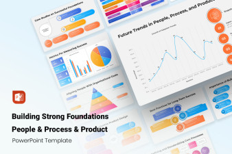 Building Strong Foundations People & Process & Product PowerPoint Template